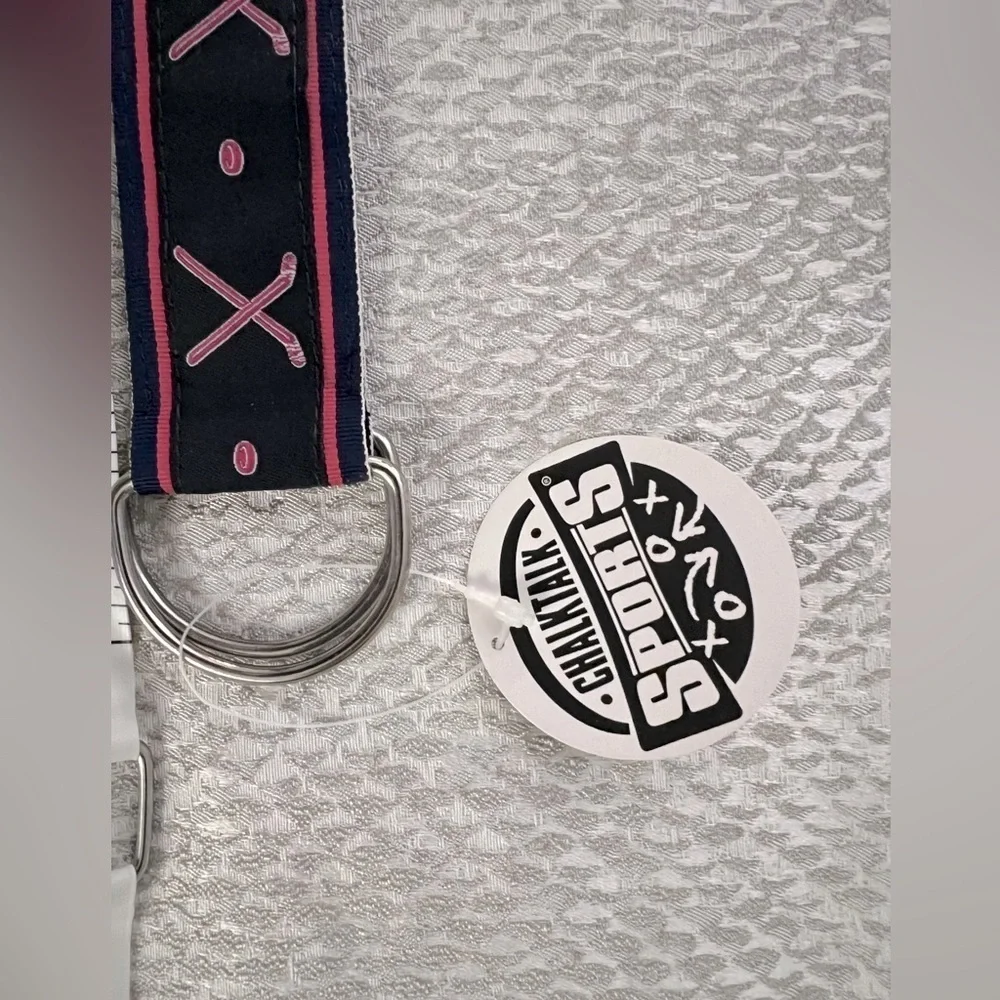 NEW Preppy Chalk Talk Sports Hockey Ribbon Belt, Small - Picture 7 of 11